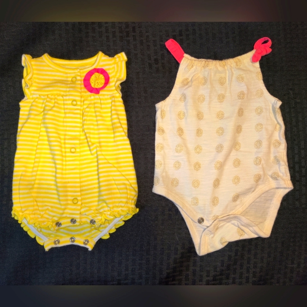 Newborn girl tank onesies